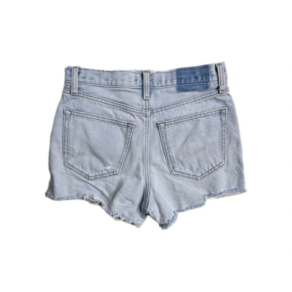 Abercrombie Fitch Women's Denim Shorts 25 0 Cut‎ Off Annie Hi-rise Short Blue
